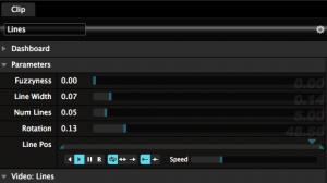 resolume line settings