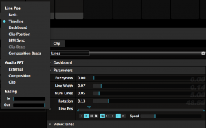 Resolume animation settings